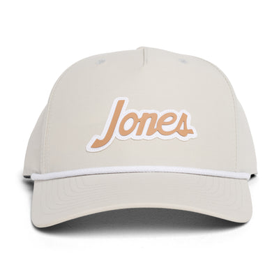 Retro Script Rope Hat - Sand