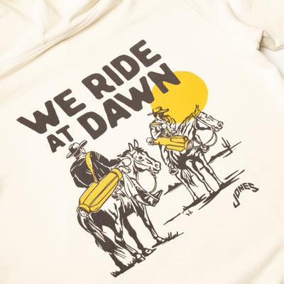 We Ride At Dawn Hoodie - Cream