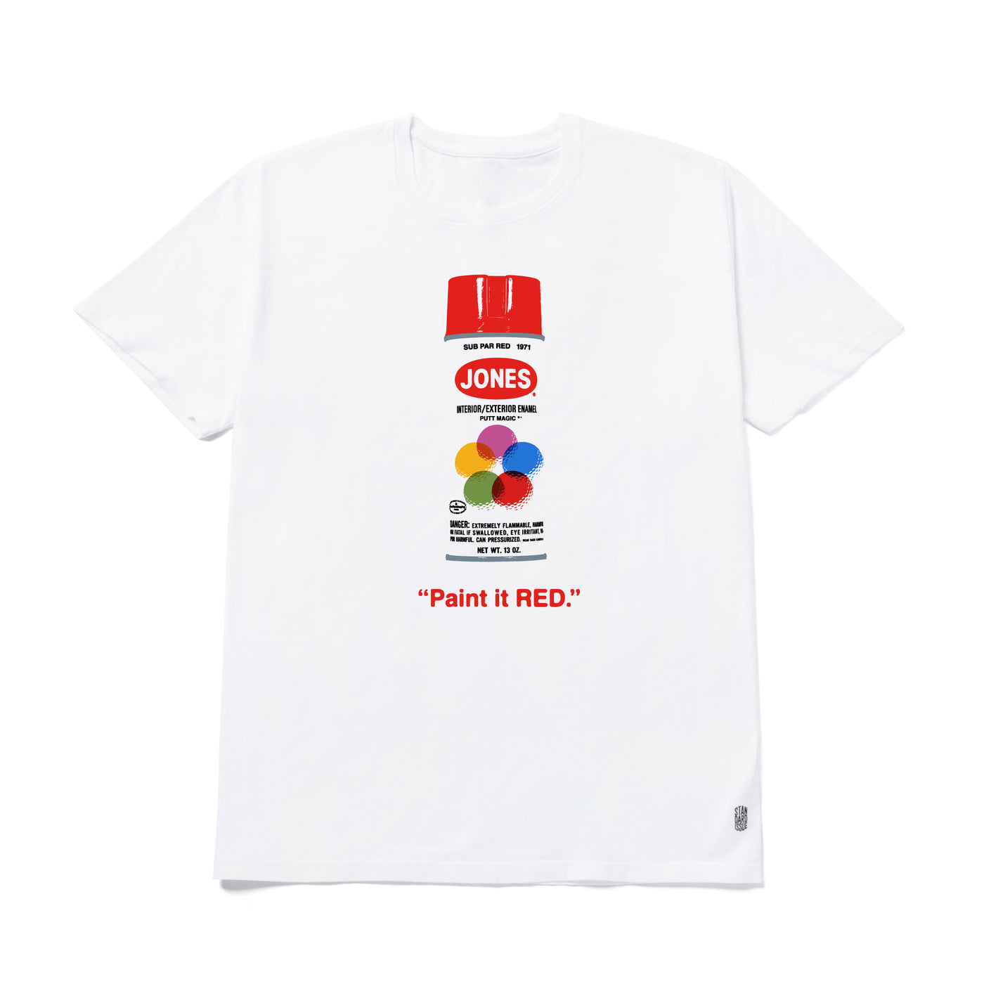 Paint It Red Tee Shirt - White