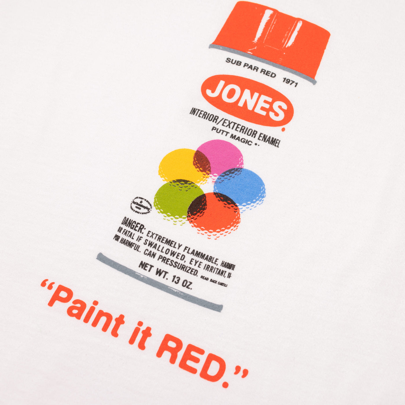 Paint It Red Tee Shirt - White