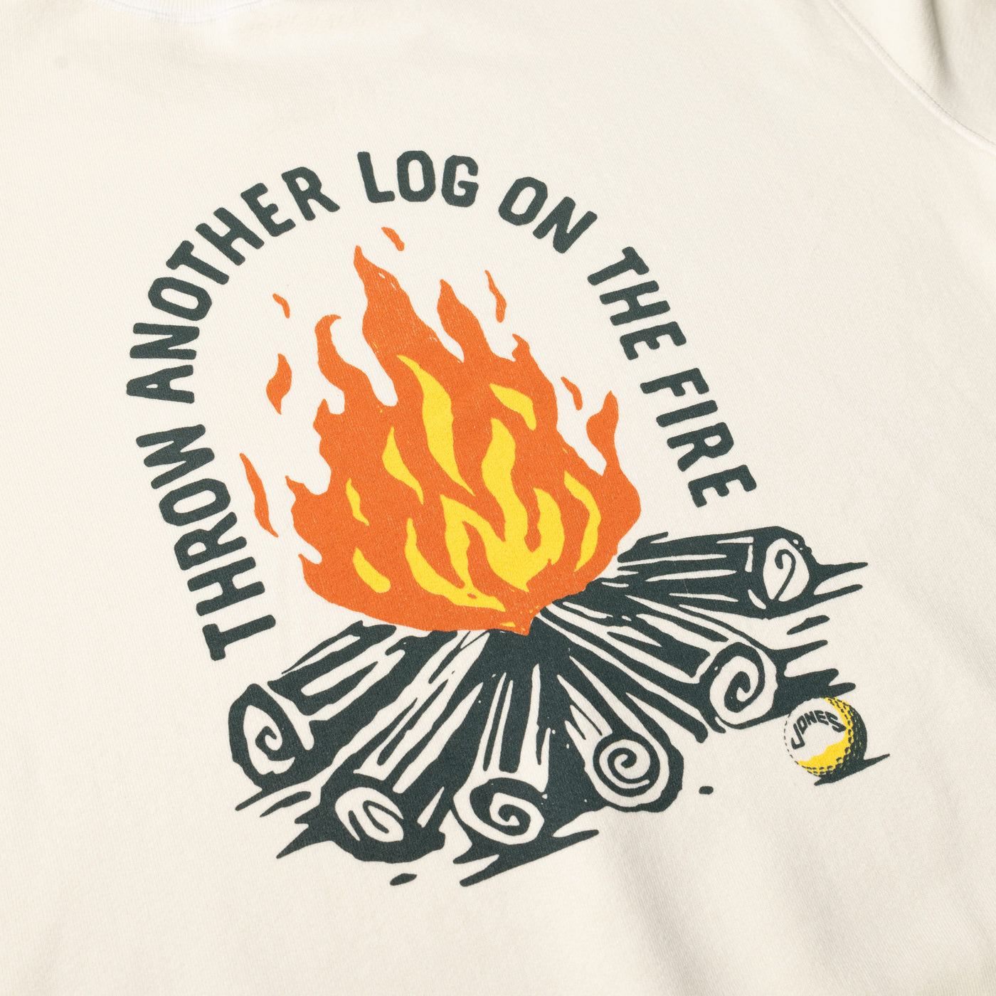 Throw Another Log Crew Neck - Cream