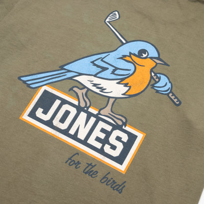 For The Birds Tee Shirt - Burnt Olive