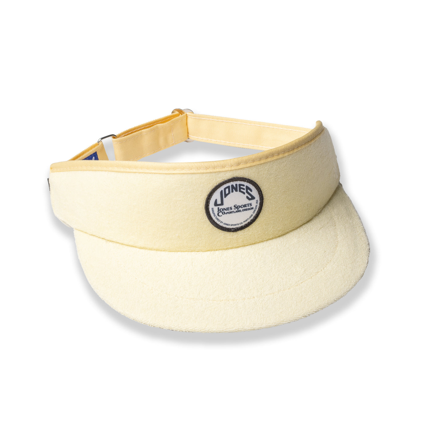 Terrycloth Circle Patch Tour Visor - Butter