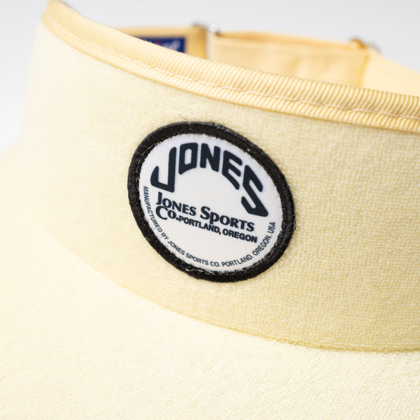 Terrycloth Circle Patch Tour Visor - Butter