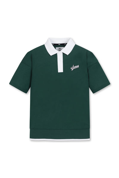 Jones x WAAC Women's Knit Rib Polo - Green