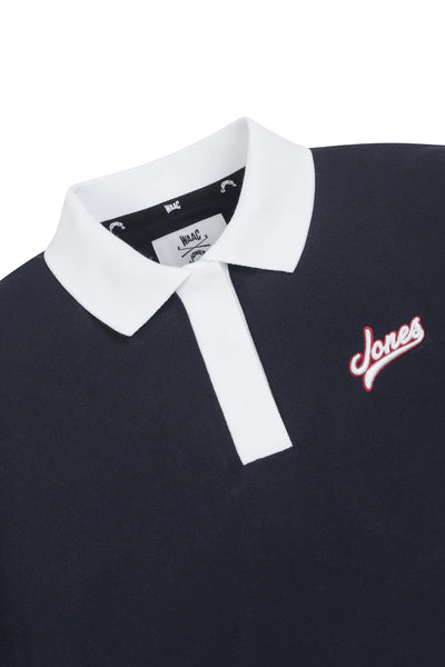 Jones x WAAC Women's Knit Rib Polo - Navy