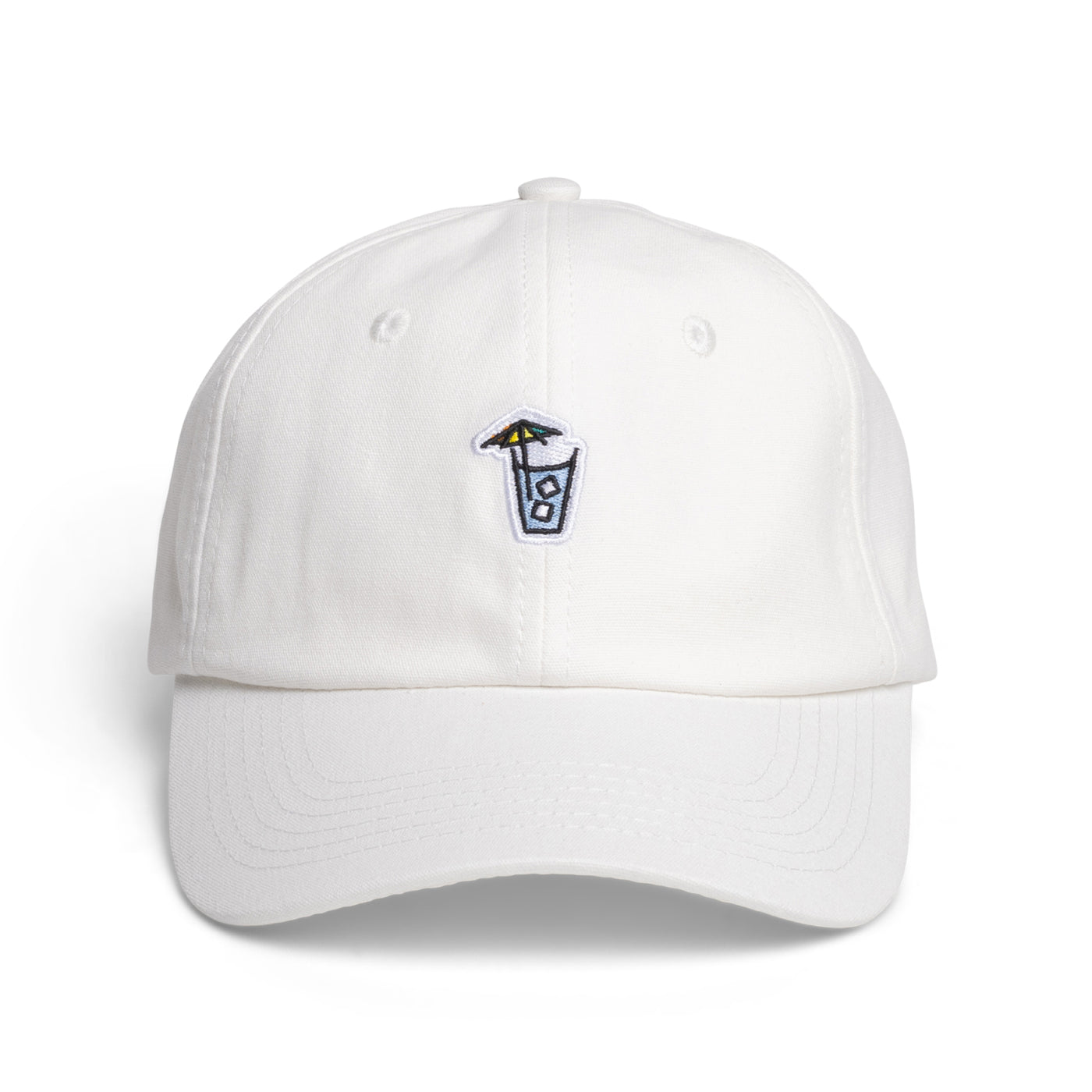 Cocktails Dad Hat - White