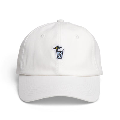 Cocktails Dad Hat - White